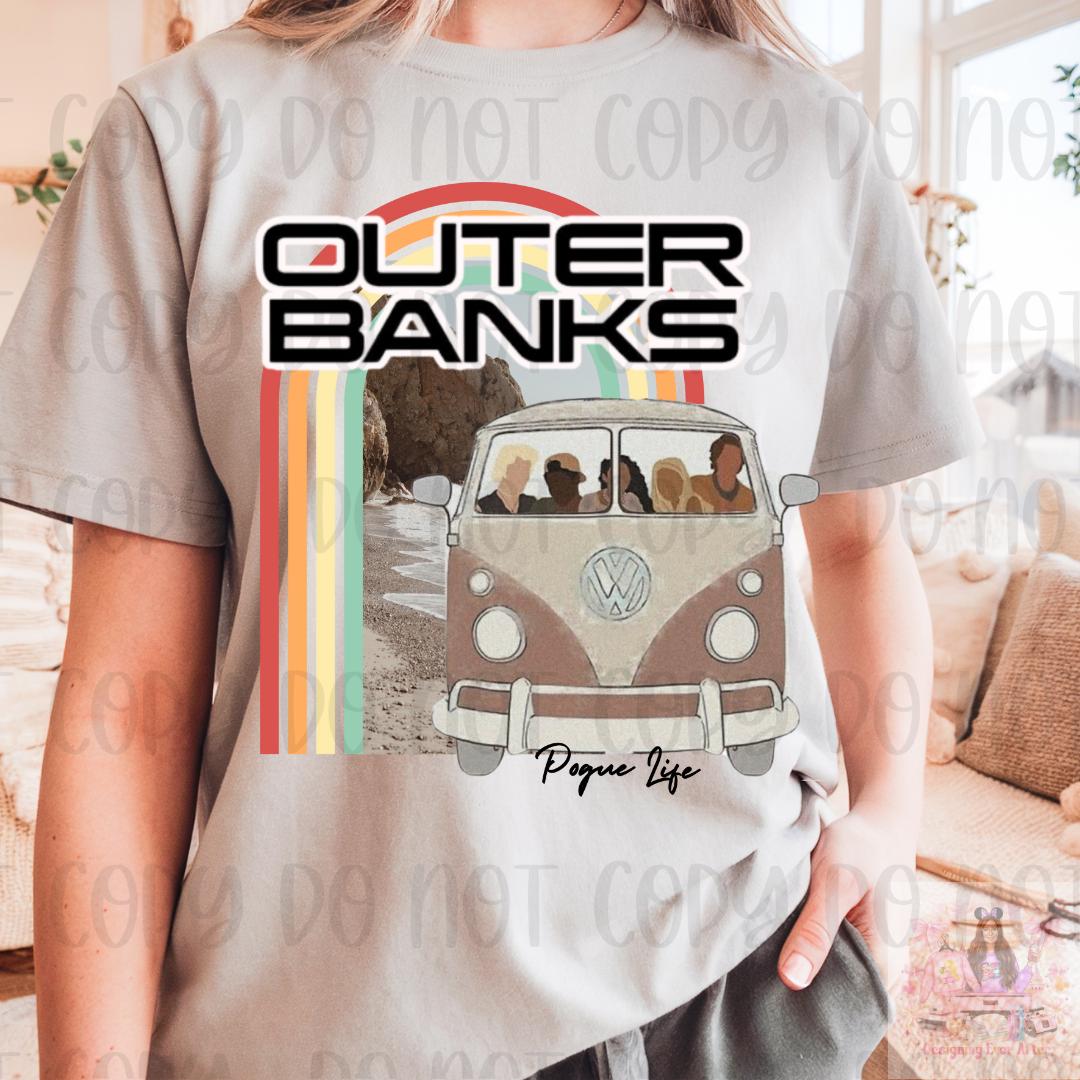 Retro Outer Banks Pogue Life Beach Life Shirt