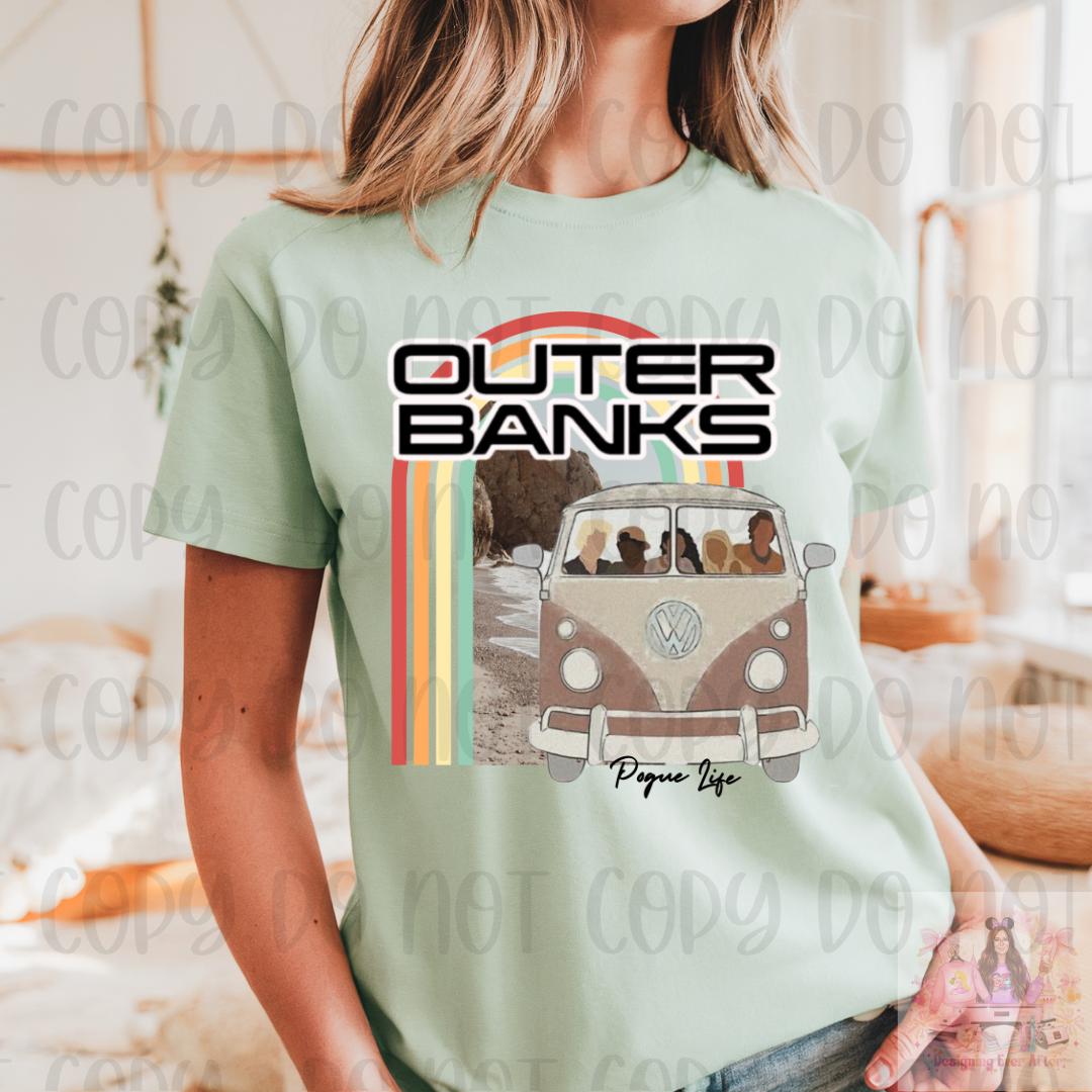 Retro Outer Banks Pogue Life Beach Life Shirt