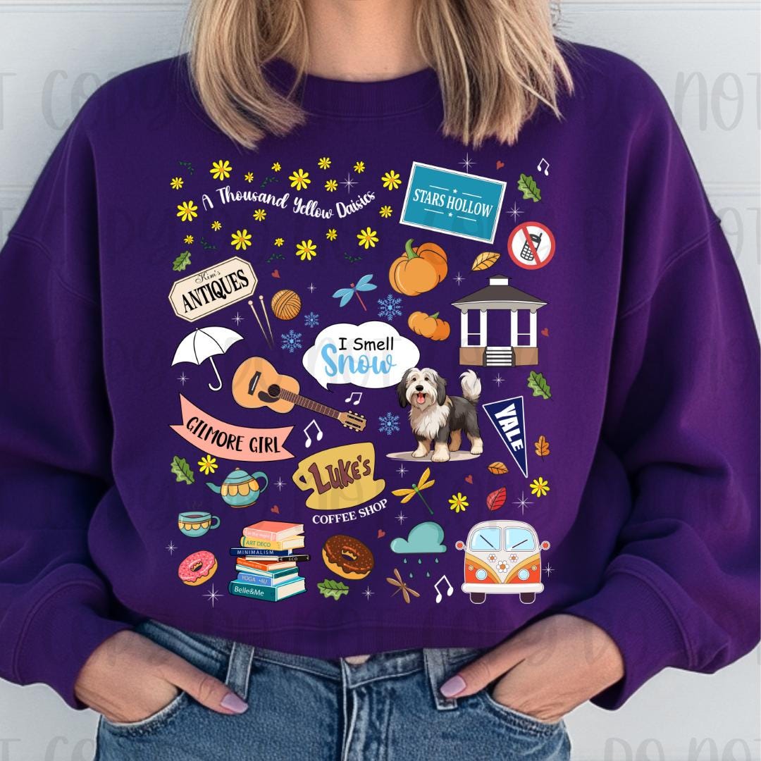 G Girls Mashup Stars Hollow Luke's Coffee Shop Shirt