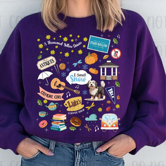 G Girls Mashup Stars Hollow Luke's Coffee Shop Shirt