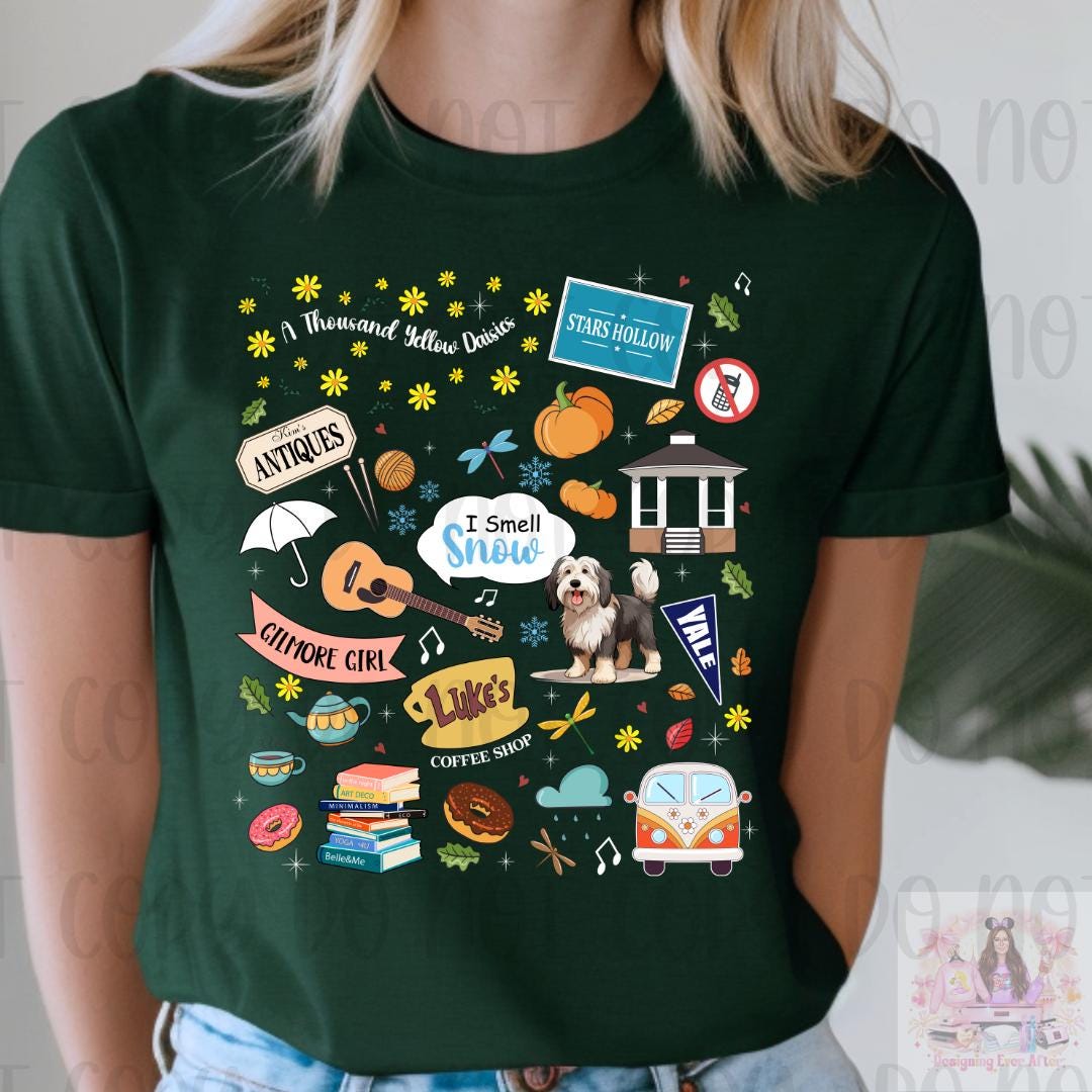 G Girls Mashup Stars Hollow Luke's Coffee Shop Shirt
