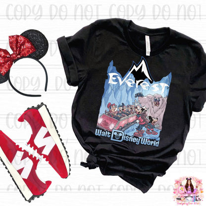 Vintage Everest Ride Forbidden Mountain Yeti Shirt