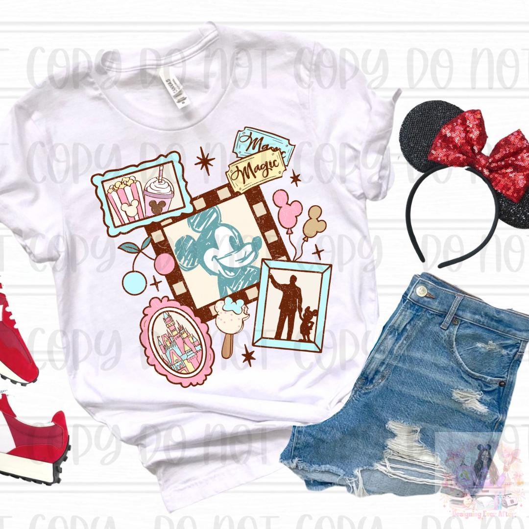 Pastel Coquette Frame Walt & Magical Mouse Shirt