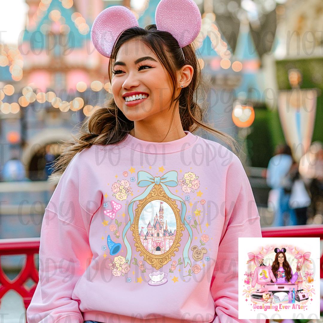 Coquette Fairytale Magical Castle Bow Frame Shirt