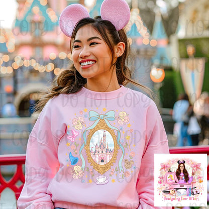 Coquette Fairytale Magical Castle Bow Frame Shirt