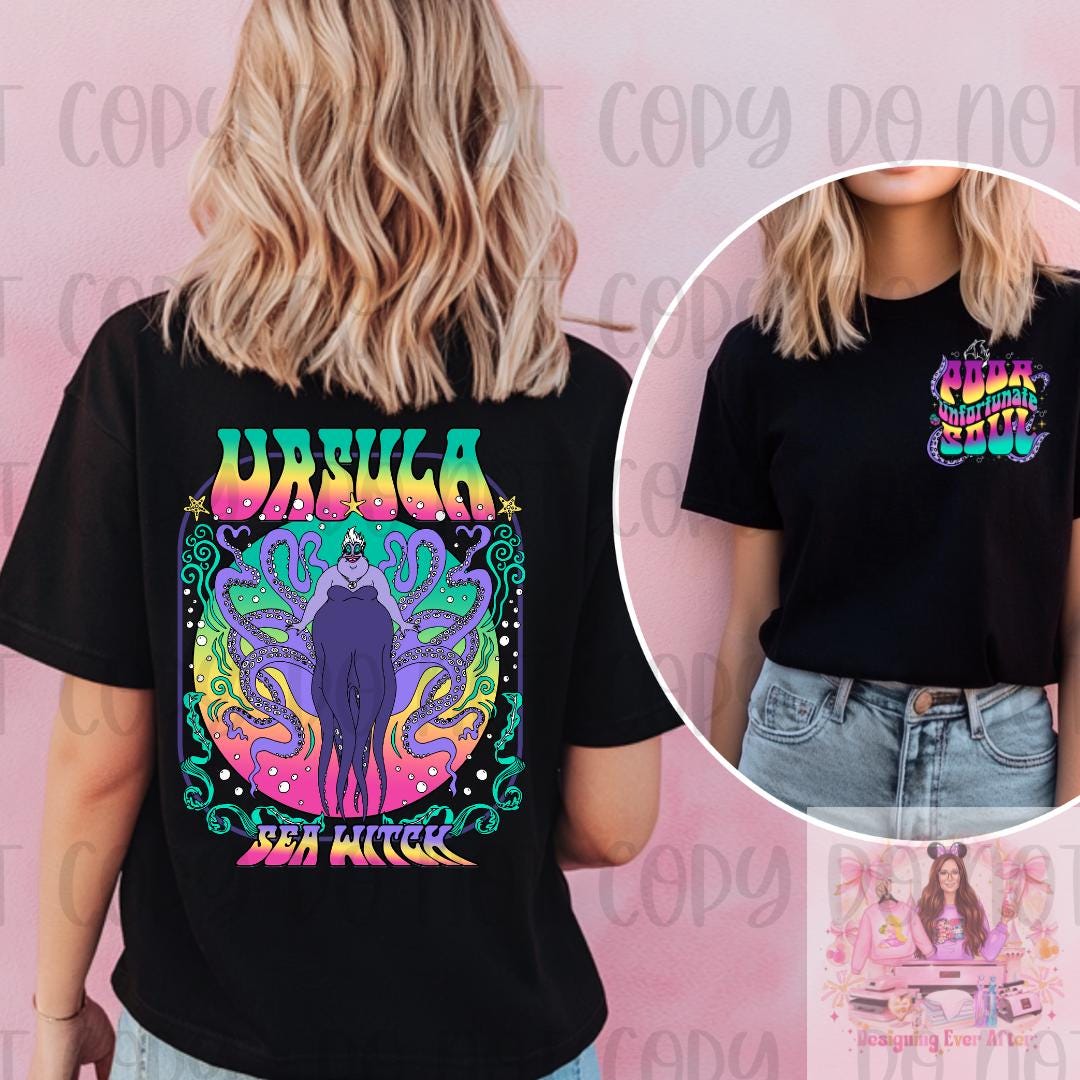 Sea Witch Poor Unfortunate Souls Villains Shirt