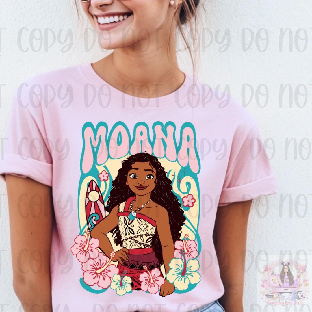 Retro Princess Surfer Hibiscus Shirt