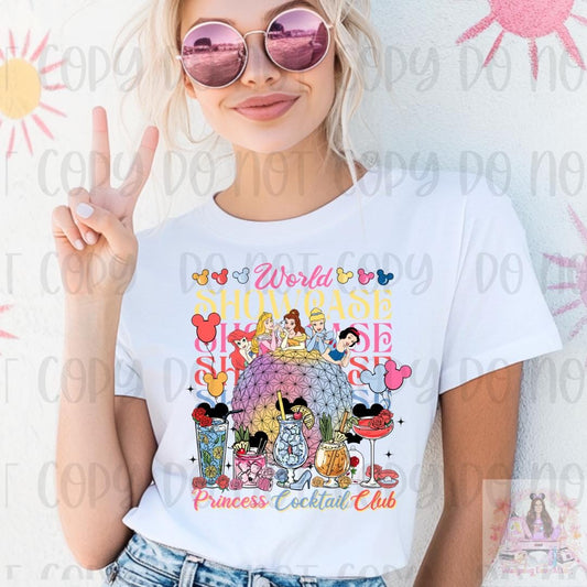 Princess World Showcase Cocktail Club Shirt