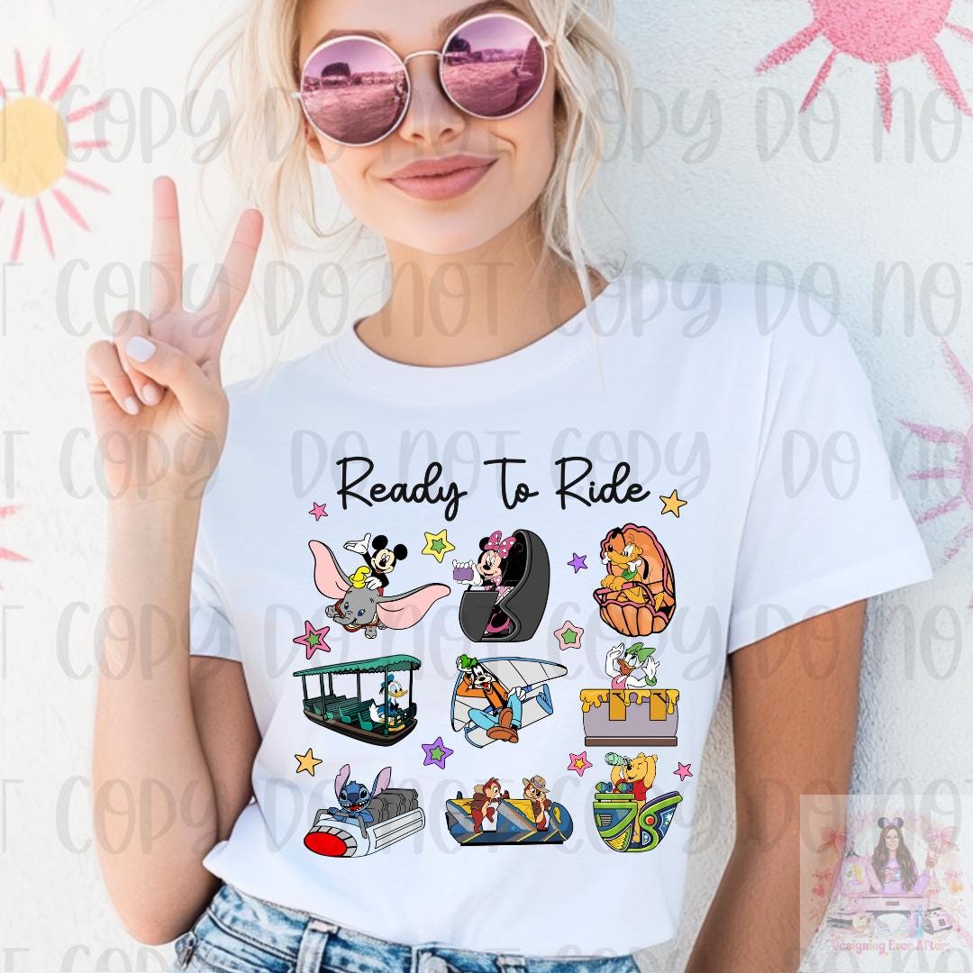 Ready To Ride Theme Park Shirt