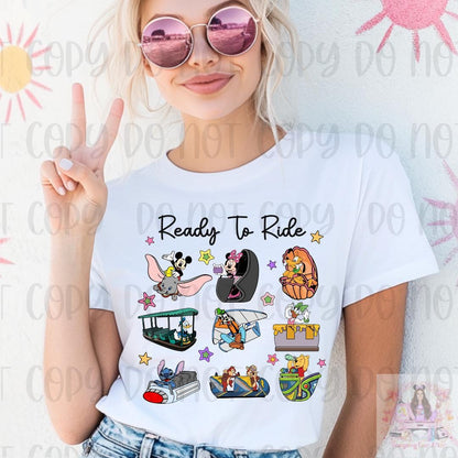 Ready To Ride Theme Park Shirt