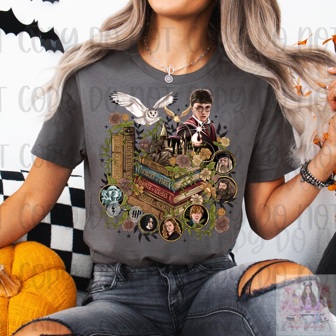 HP Wizard World Magical Book Shirt
