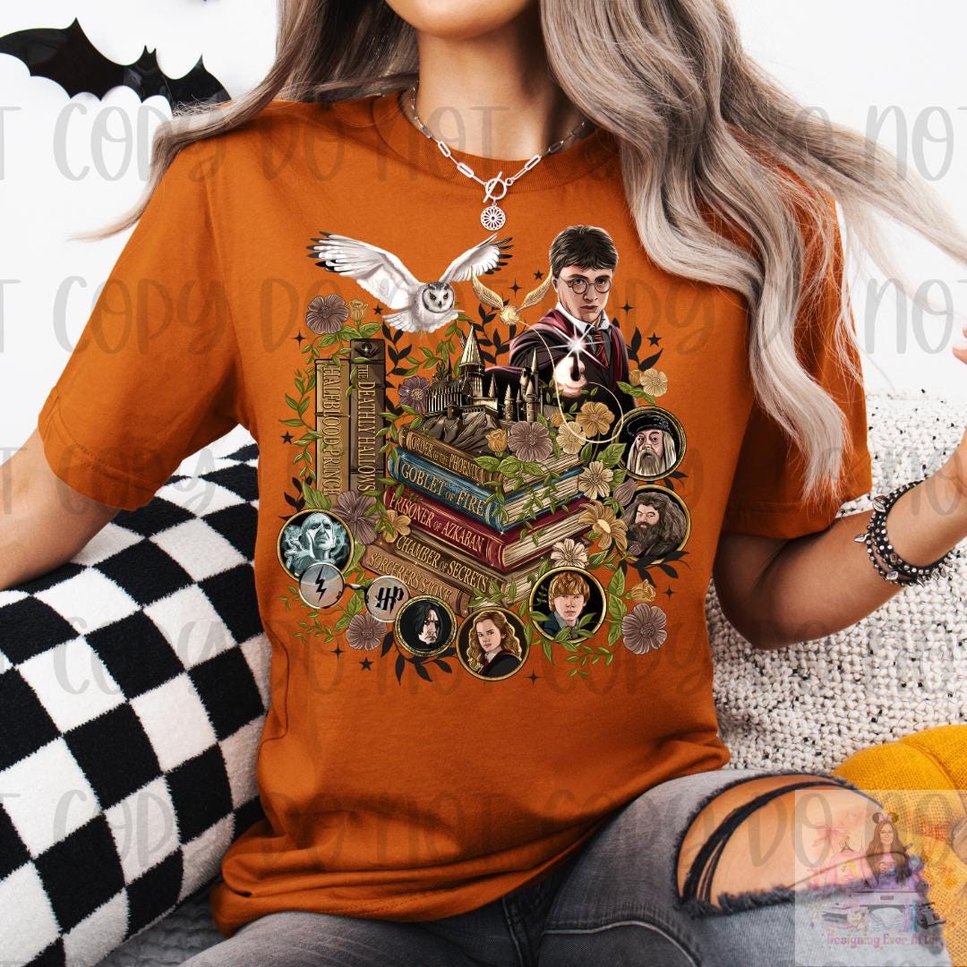 HP Wizard World Magical Book Shirt