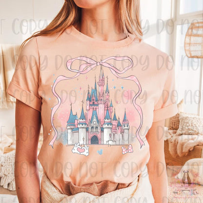 Coquette Castle Bow and Fireworks Shirt