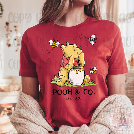 Honey Co. Est. 1926 Adorable Bear with Honey and Bee Shirt