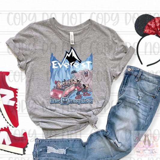Vintage Everest Ride Forbidden Mountain Yeti Shirt