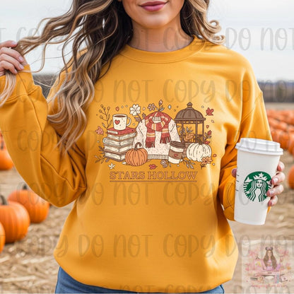 G Girls Stars Hollow Connecticut Fall Cozy Shirt