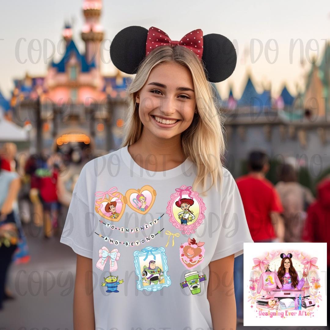 Coquette Locket and Charm Bracelet Bow Toy Friends Shirt