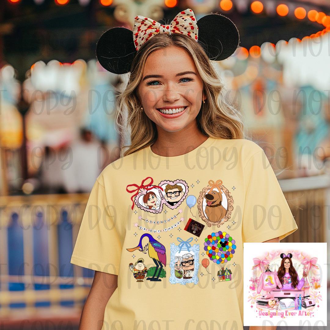 Coquette Locket and Charm Bracelet Frame Adventure is Out There Shirt