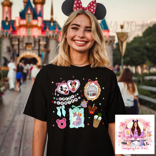 Coquette Locket and Charm Bracelet Bow Mouse and Friends Shirt