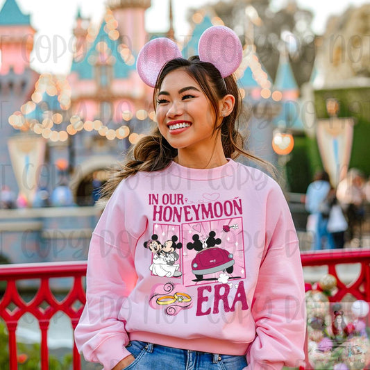 In Our Honeymoon Era Magical Mouse Couples Just Married Shirt