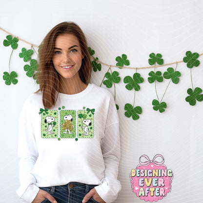 Lucky Carton Dog St Patrick's Day Shirt