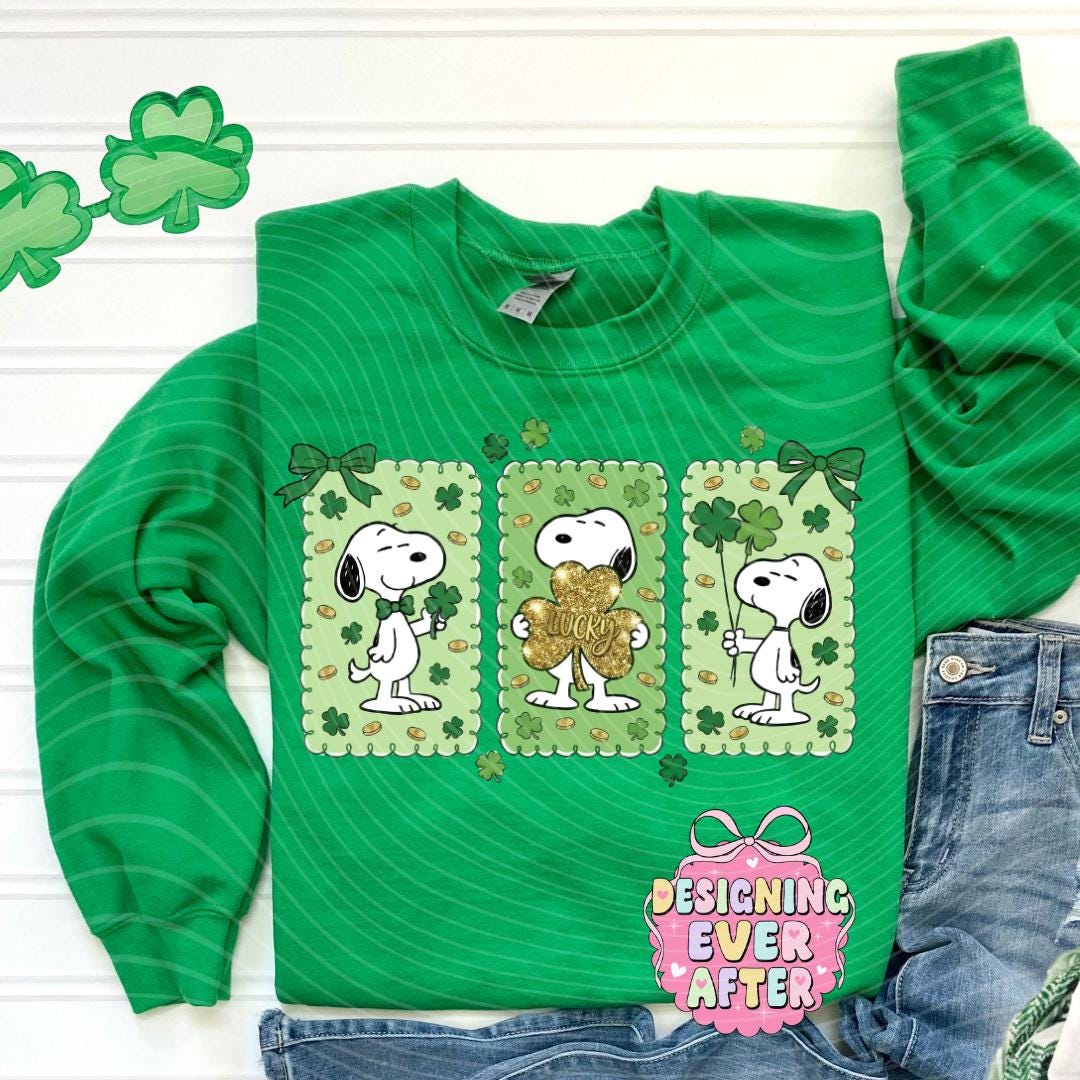 Lucky Carton Dog St Patrick's Day Shirt