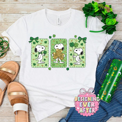 Lucky Carton Dog St Patrick's Day Shirt